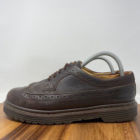 VTG Skechers Brown Leather Oxford Wingtip Brogue Dress Shoes Mens Sz 8 *SEE PICS - Picture 3 of 12